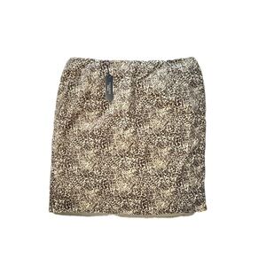 Talbots Leopard Print Pencil Skirt - Black and Cream